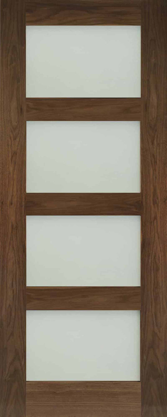 Coventry Frosted Glazed Walnut - Prefinished Internal Door