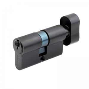 Euro Cylinder Lock Black Steel Finish