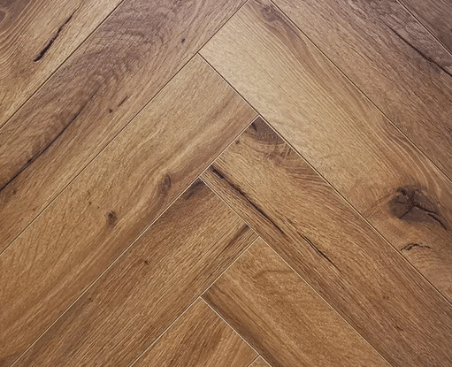 Premium Embossed Oak Robust Fumed Herringbone