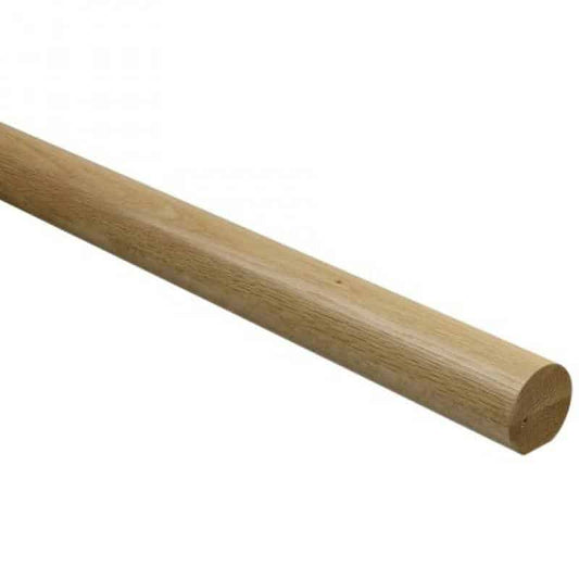 Fusion White Oak Round Handrail 4.2mtr - Prefinished