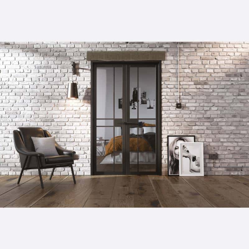 Greenwich W4 Black Internal Door