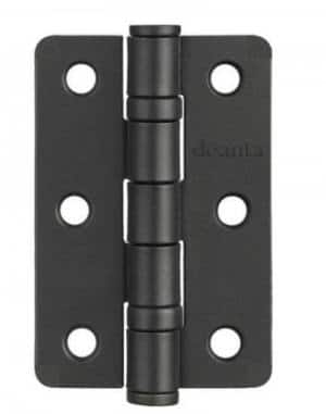 Hinges (Pair) Radius Black Finish