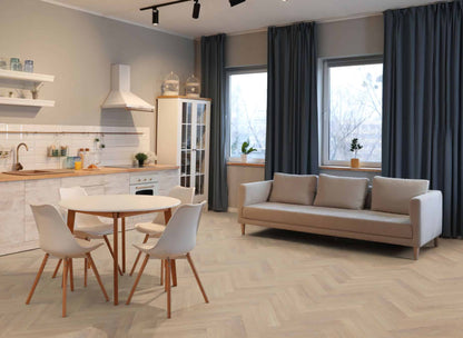 Premium Embossed Desert Oak Herringbone
