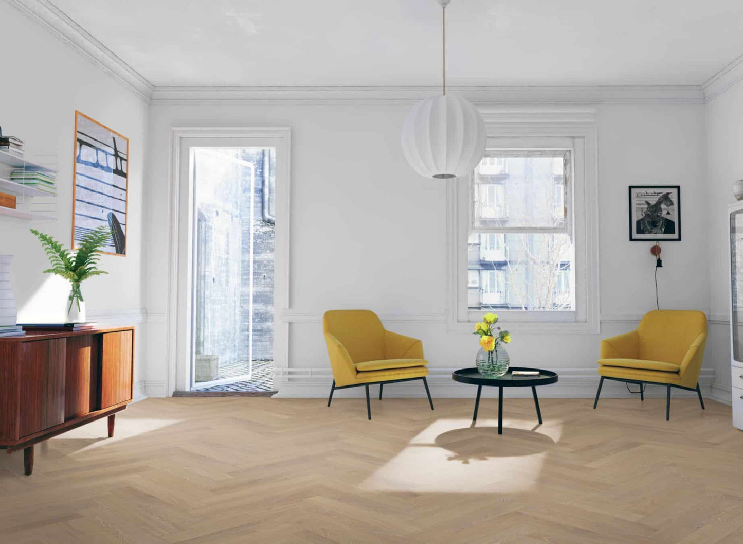 Premium Embossed Desert Oak Herringbone