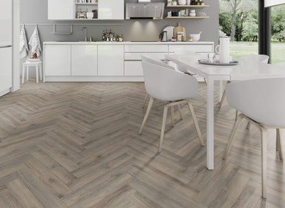 Lignum Fusion Premium Embossed Volcanic Oak Herringbone