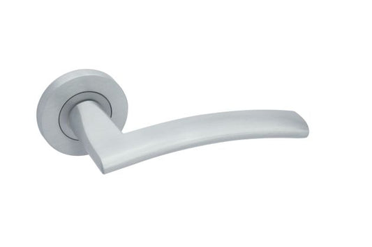 Genoa Satin Chrome Handle Hardware Privacy Pack