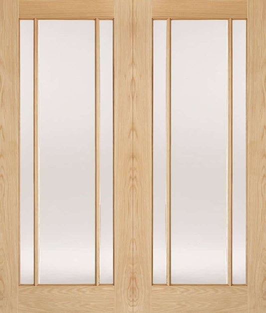 Lincoln Glazed Oak Pairs Internal Door