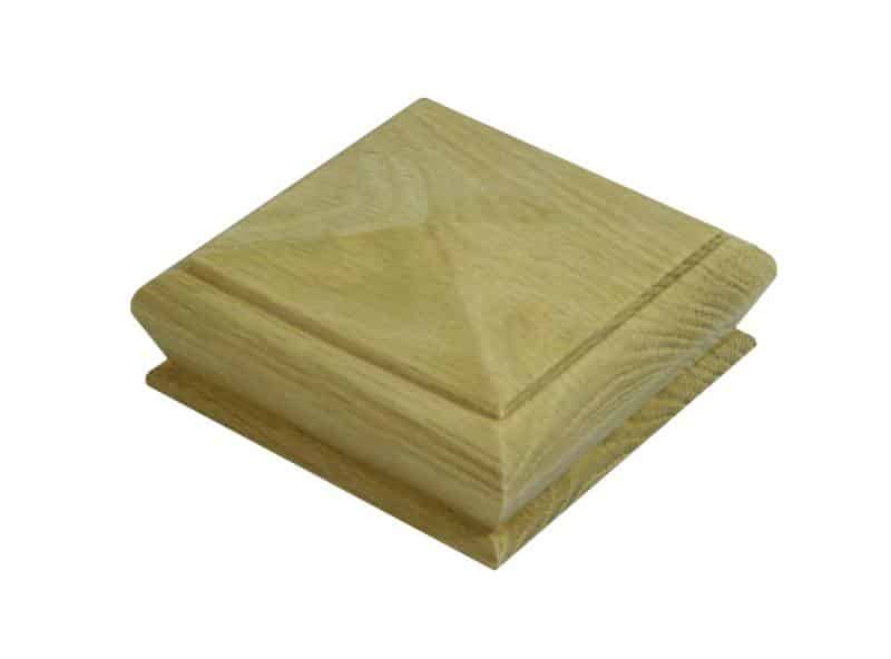 Oak Pyramid Newel Cap 90mm