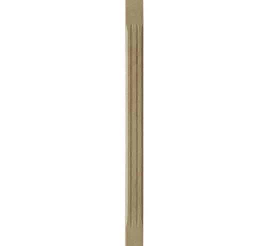 Oak Stop Chamfer Flute Spindle