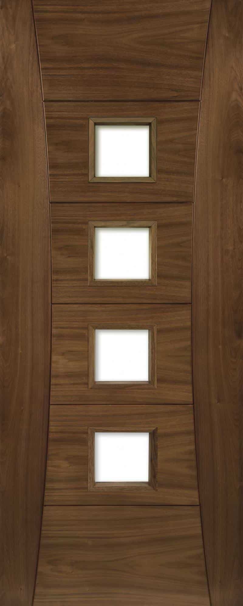 Pamplona Walnut Glazed - Prefinished Internal Door