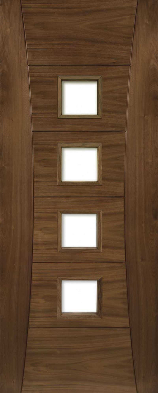 Pamplona Walnut Glazed - Prefinished Internal Door