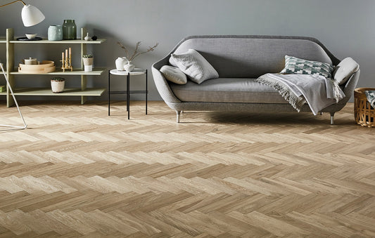 Raw Cotton Narrow Herringbone