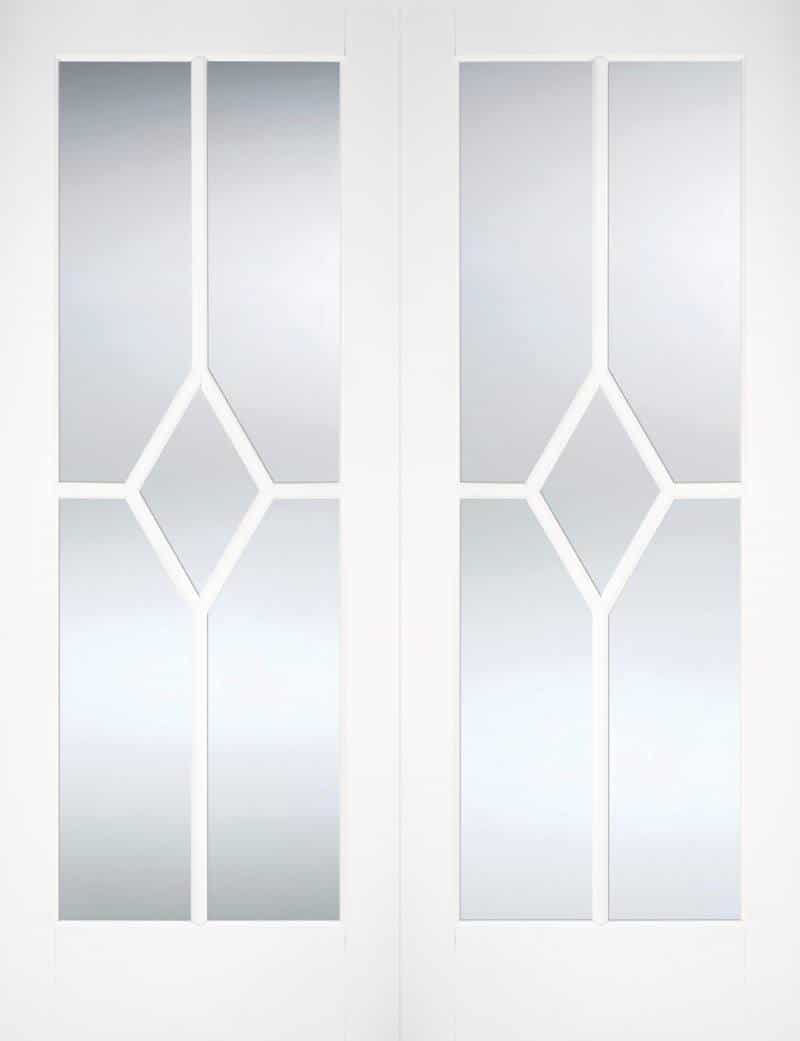 Reims Glazed Pairs - Solid Primed Internal Door