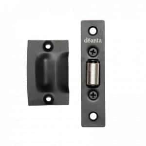 Roller Catch Matt Black Steel