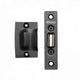 Roller Catch Matt Black Steel