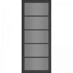 Urban Collection Shoreditch Black Prefinished Tinted Glazed Internal Door
