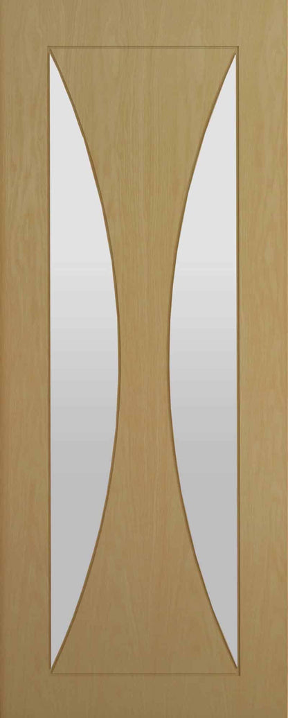 Sorrento Oak Glazed - Prefinished Internal Door