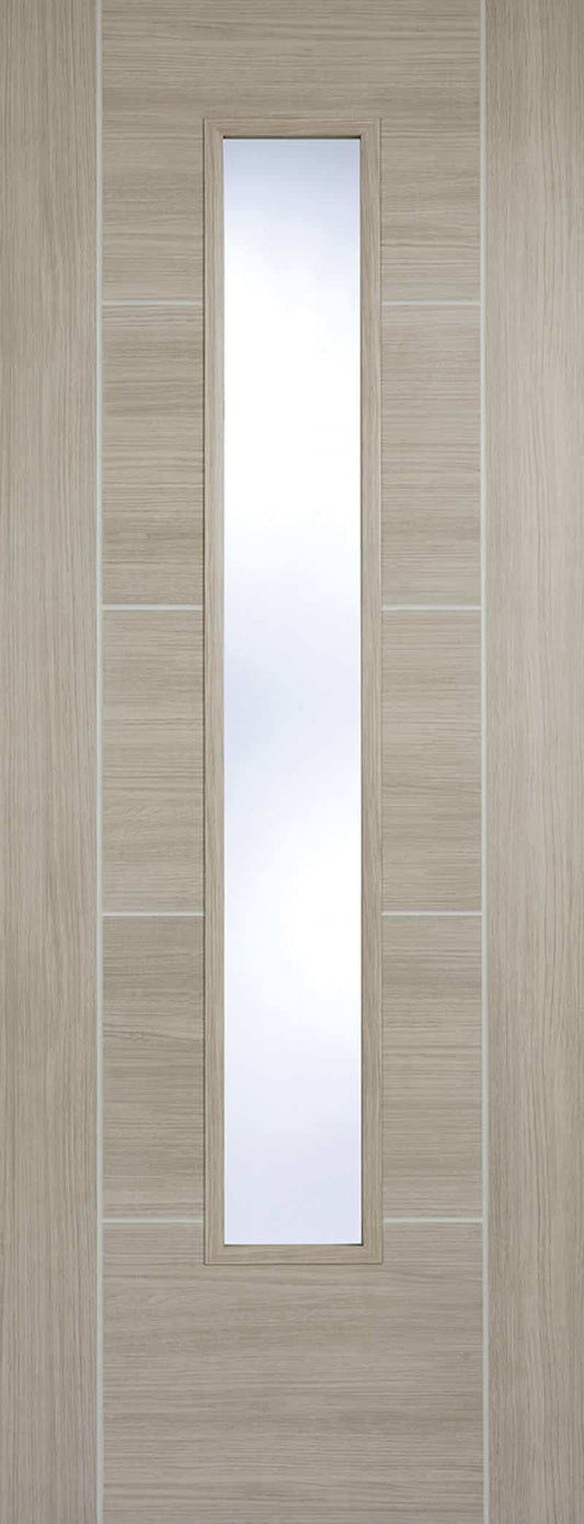 Vancouver Light Grey Laminate Glazed - Prefinished Internal Door