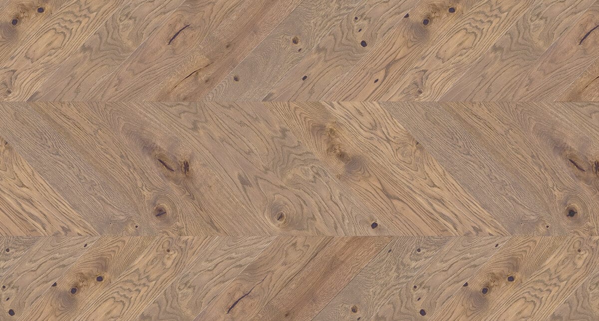 Timba Floor Chevron 14 x 130 French Chateau Brushed Matt Lacquered