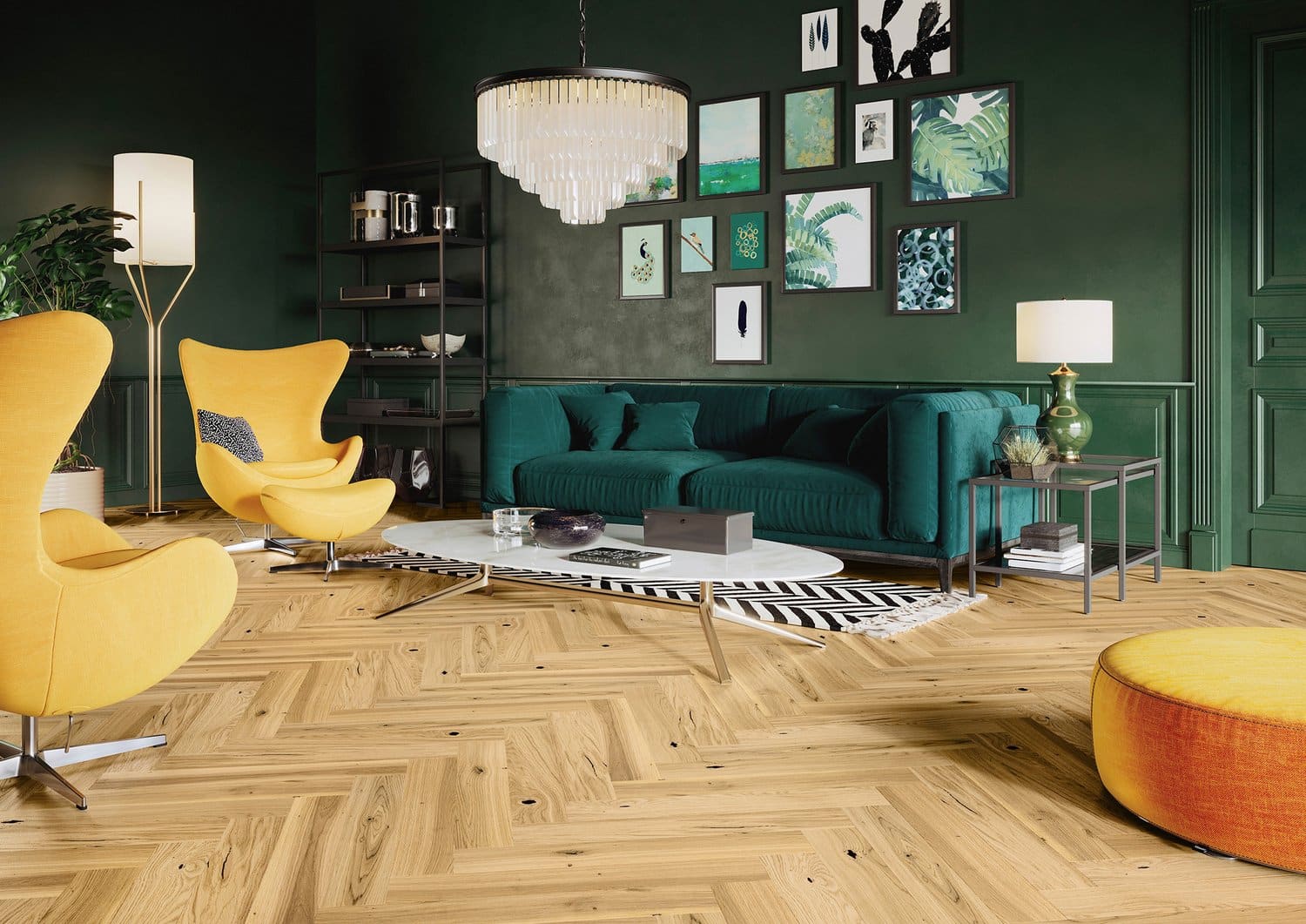 Timba Floor LOC Herringbone 14 x 110 Invisible Oiled