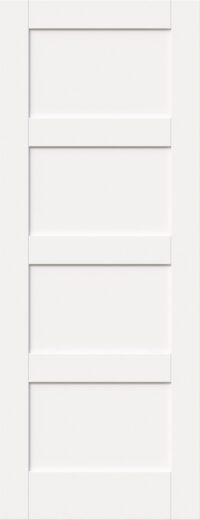 Shaker 4 Panel - Solid Primed Internal Door