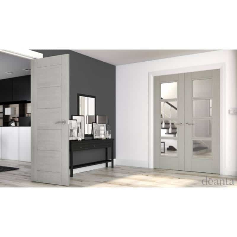 Montreal Light Grey Ash - Prefinished Internal Door