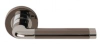 Argo Lever On Round Rose - PCP/blk Nickel