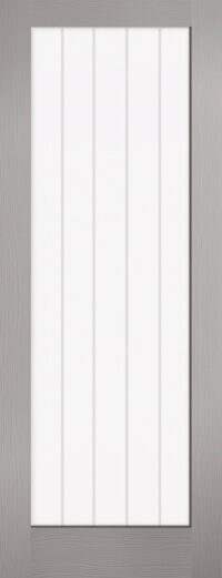 Grey Textured Vertical 1 Light Internal Door