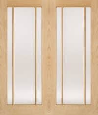 Lincoln Glazed Oak Pairs Internal Door