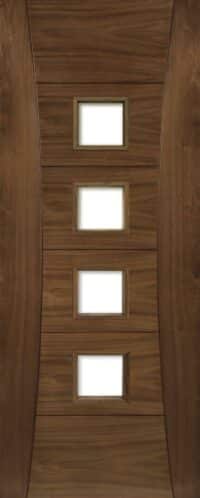Pamplona Walnut Glazed - Prefinished Internal Door