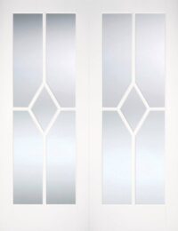 Reims Glazed Pairs - Solid Primed Internal Door