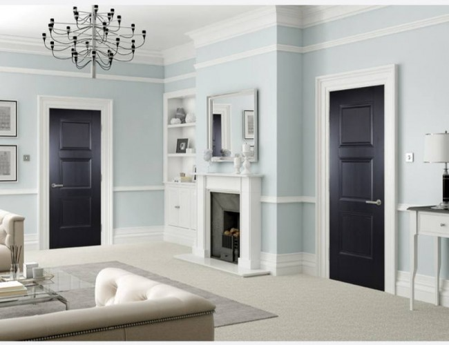 Amsterdam Black Contemporary Internal Doors A Wood Idea