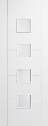 Vancouver 4L Frosted Glazed - Primed Internal Door