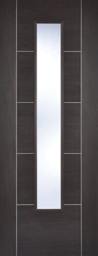 Vancouver Dark Grey Laminate Glazed - Prefinished Internal Door