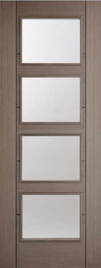 Vancouver 4L Chocolate Grey - Prefinished Internal Door