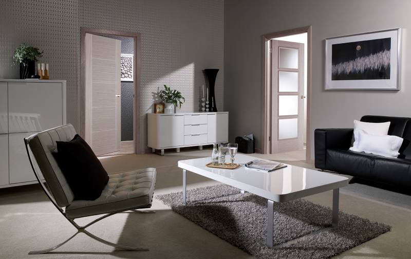 Vancouver 4L Light Grey Prefinished Internal Door A Wood Idea