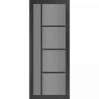 Urban Collection Brixton Black Prefinished Tinted Glazed Internal Door