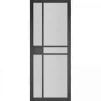 Urban Collection Dalston Black Prefinished Clear Glazed Internal Door