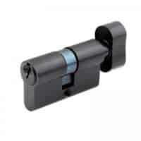 Euro Cylinder Lock Black Steel Finish