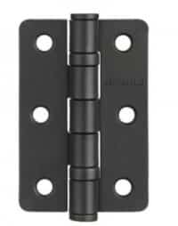 Hinges (Pair) Radius Black Finish