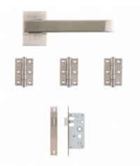 Argo Urban Latch Kit Satin Nickel Chrome