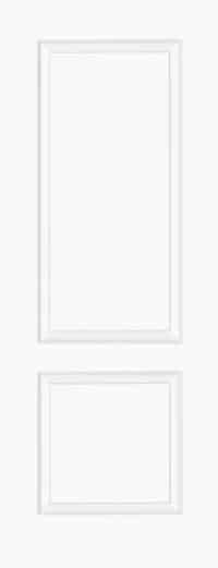 Berlin 2P White Moulded Internal Door