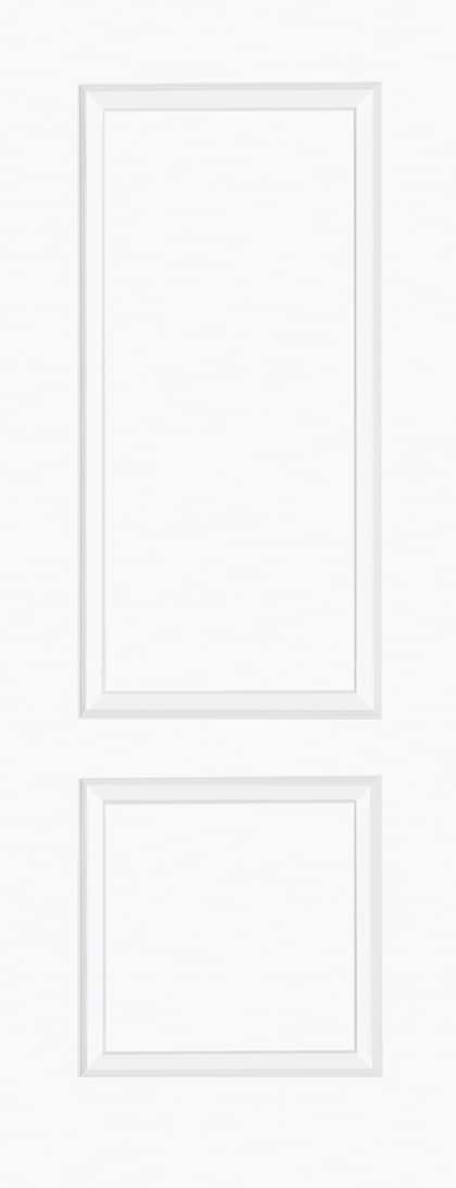 Berlin 2P White Moulded Internal Door
