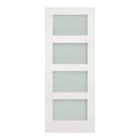 Coventry 4L Frosted Glazed– Primed Internal Door