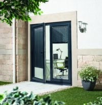 Aluvu Grey Prefinished External French Doors With Trickle Vents