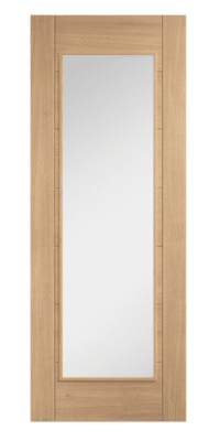 Carini 1L Clear Glazed Oak Door
