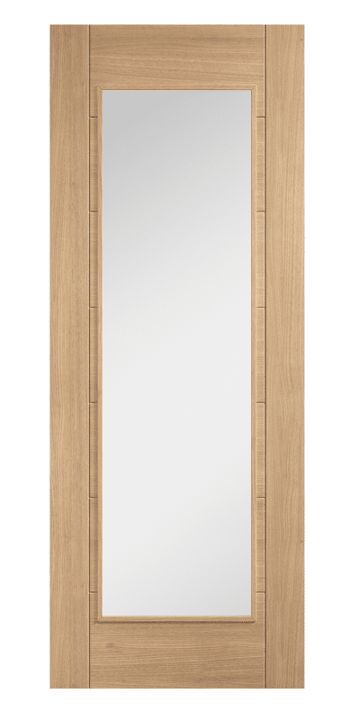 Carini 1L Clear Glazed Oak Door