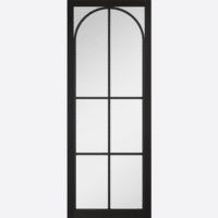 Astoria Black Clear Glazed Prefinished Internal Door