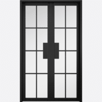 Malvern Black W4 Clear Glazed Prefinished Room Divider