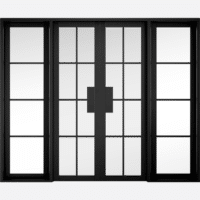 Malvern Black W8 Clear Glazed Prefinished Room Divider